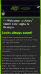 Mobile Screenshot of amesfinishlinesigns.com